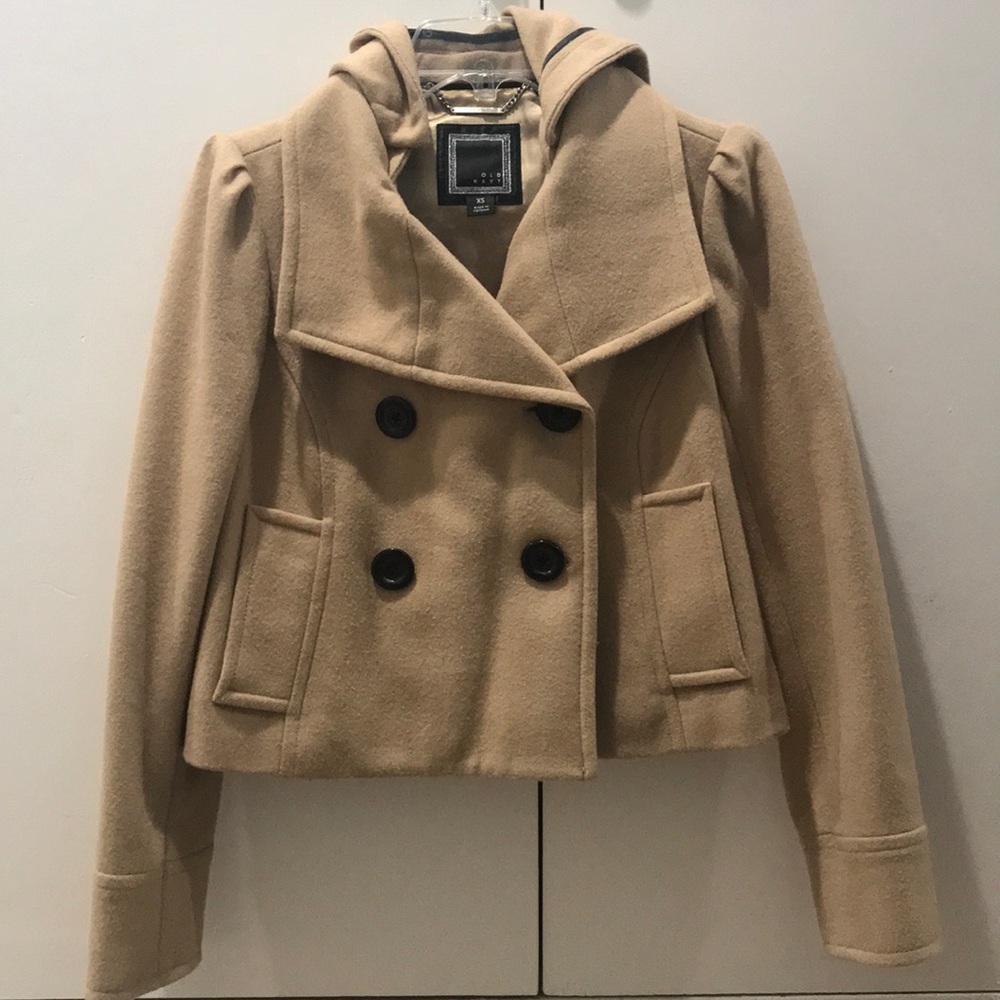 Cropped Hooded Coat